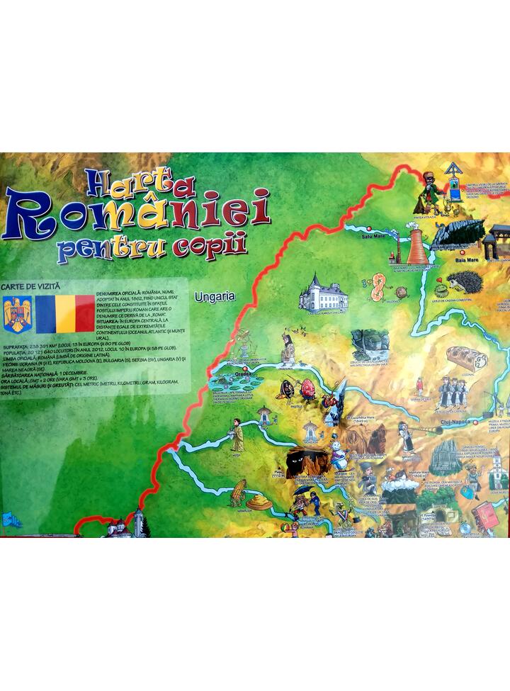 Harta Romaniei Pentru Copii Editura Arthur