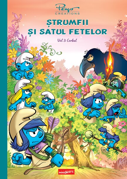Ștrumfii și satul fetelor. Vol 3: Corbul, Peyo Creations, Editura Grafic