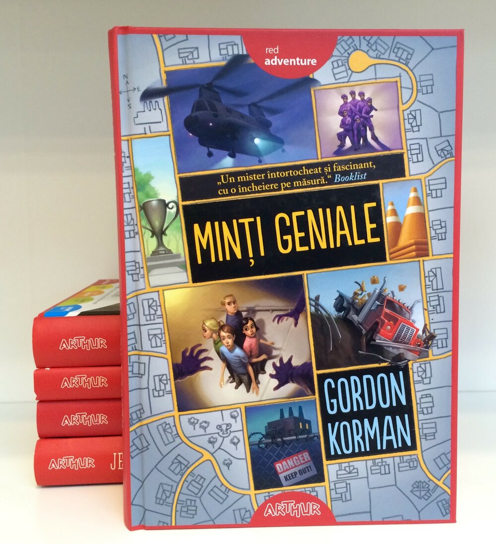 Foto carte Minți geniale de Gordon Korman Red Adventure